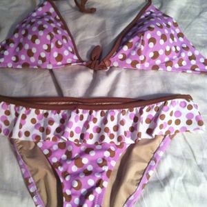 Never worn Victoria Secret Polk-a-dot bikini