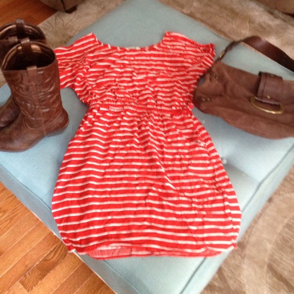 Forever 21 Dresses & Skirts - Final Reduction! Red & White Striped Dress