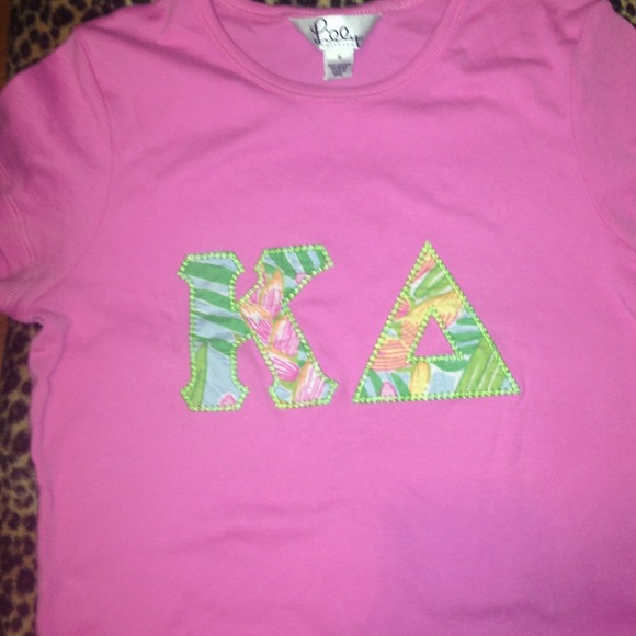 Sold Lilly double stitched kappa delta letters