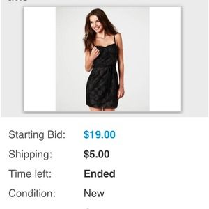 American Eagle Outfitters Lace Corset Flare Dress