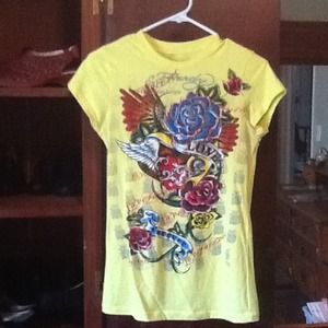 Authentic Ed Hardy by Christian Audigier top