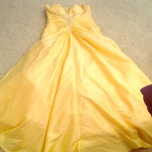 Yellow long Bella dress