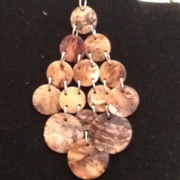 EARTH TONE COLORED EARRING - Picture 2 of 2