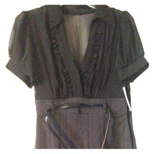 Bisou Bisou NWT Grey/Black Dress Size 6