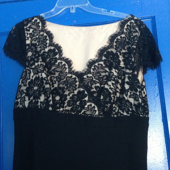 Ann Taylor Dresses & Skirts - Ann Taylor scalloped lace dress with cap sleeve.