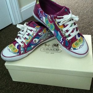 Colorful coach shoes
