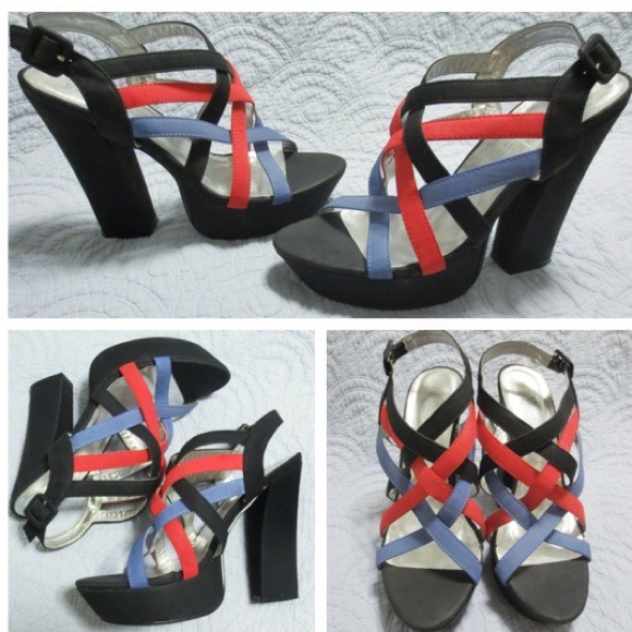 🇺🇸Strappy Platform Heels 👠