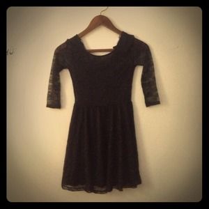 Black lace dress