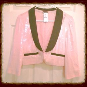 Pink and Black Blazer