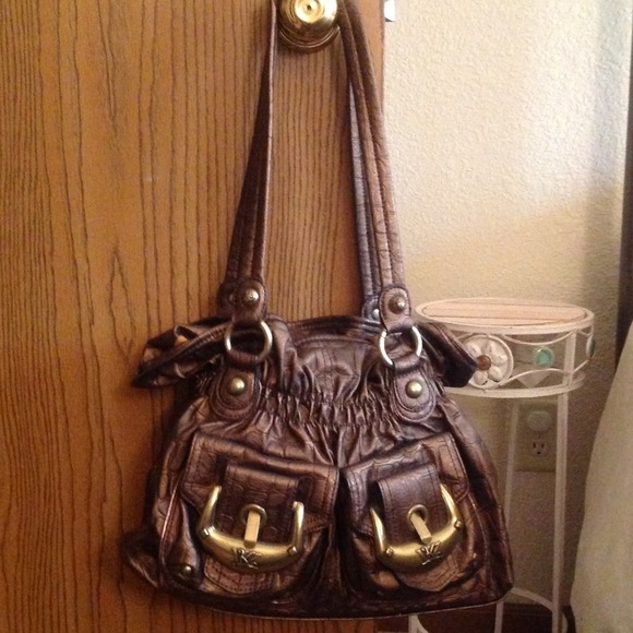 Kathy van Zeeland bronze purse !!!sold!!!