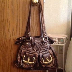 Kathy van Zeeland bronze purse !!!sold!!!