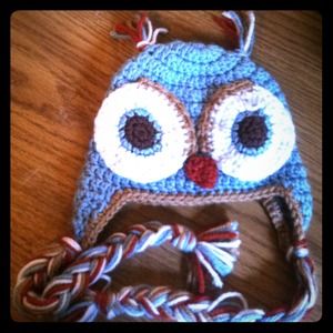Owl crochet hat for newborns