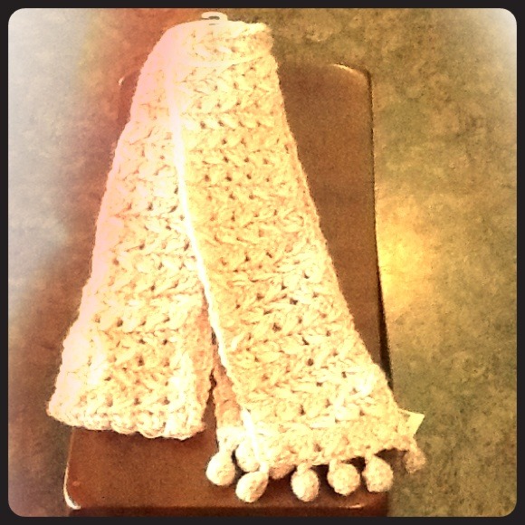 Soft pink scarf