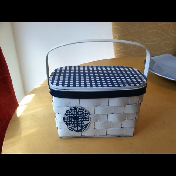 Vintage Caro Nan signed wood purse /basket