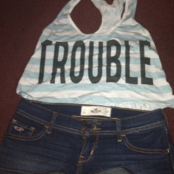 Trouble crop top
