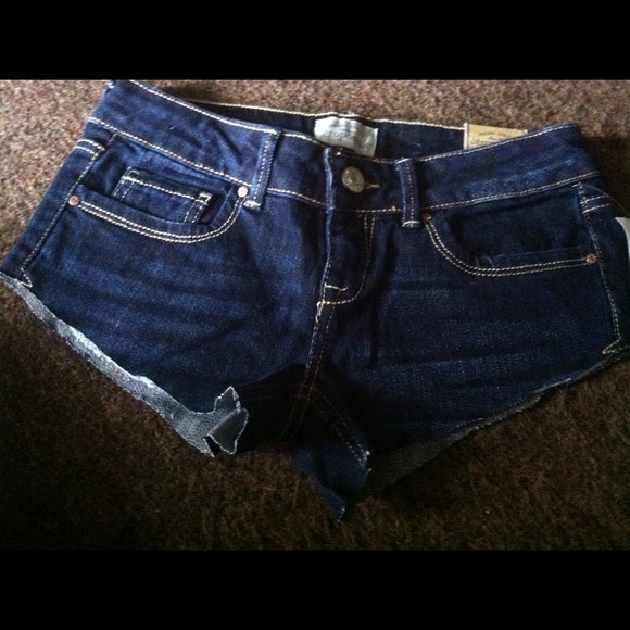Dark wash shorts