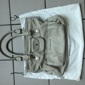 Marc by Marc Jacobs grey leather tote