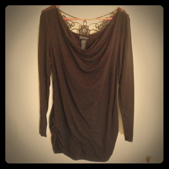 🚫Sold in Bundle🚫 Black cowl neck long sleeve top