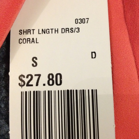 Coral Pink Sheath Dress - Picture 4 of 4