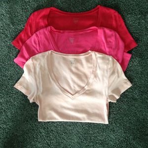 Lot of 3 JCrew Fitted Tees