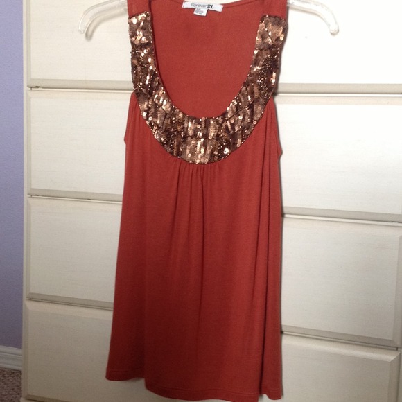 Burnt Orange Forever 21 Top