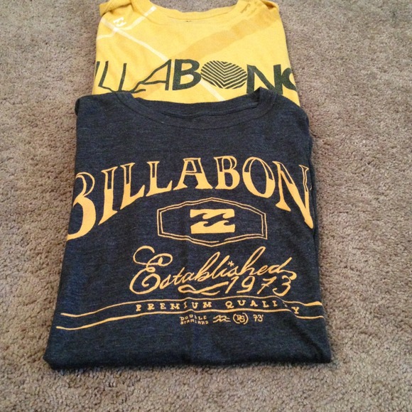 Men's billabong tee shirts