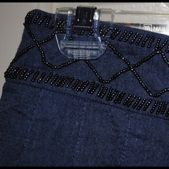 Cotton Denim-Style Skirt - Picture 3 of 3
