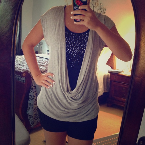 Women's combined shirt and tank top