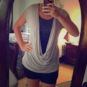 Women's combined shirt and tank top