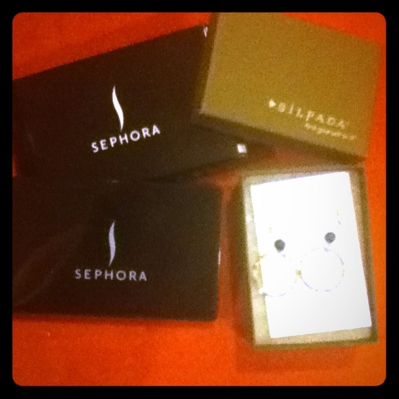 Sephora double pocket mirror and silpada earrings