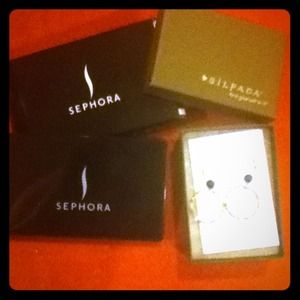 Sephora double pocket mirror and silpada earrings
