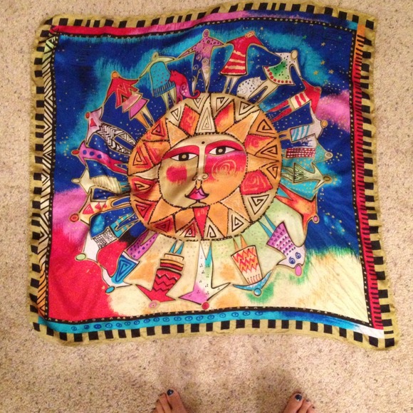 100% silk square scarf