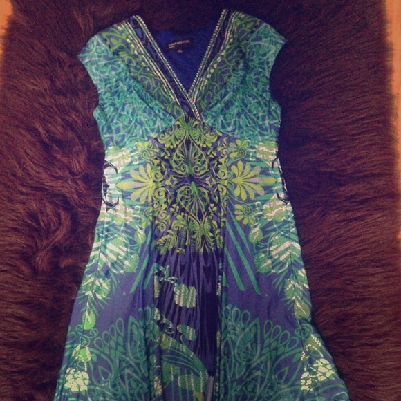 Jones New York Blue Green Dress!!