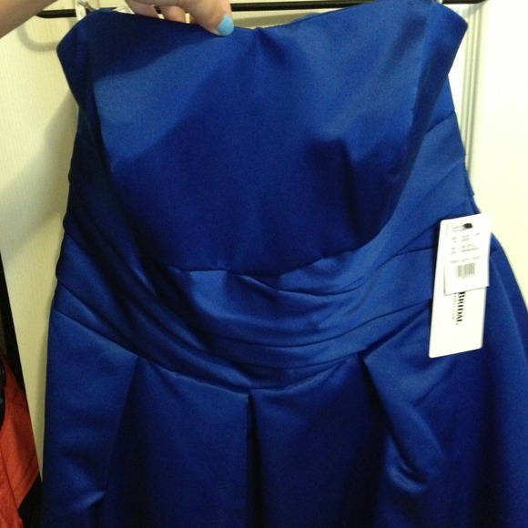 David's Bridal Dresses Horizon Blue Bridesmaid Dress With Pockets