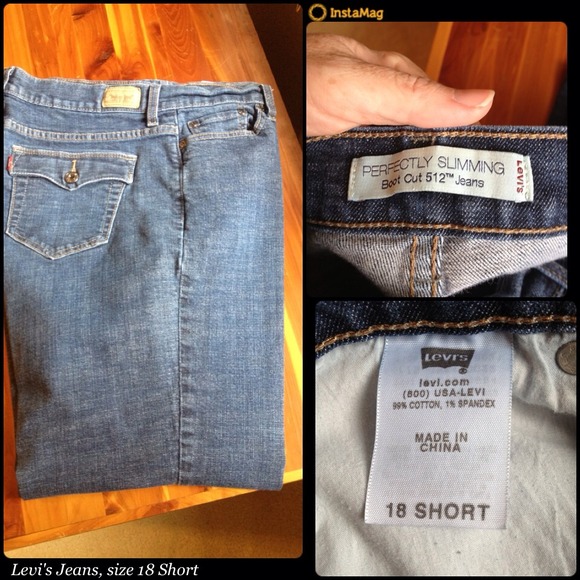 Jeans, Levi's, Size 18 Short