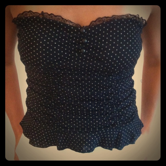 Black & White Polka Dot Top