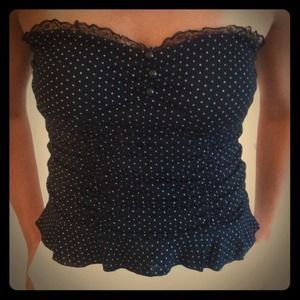 Black & White Polka Dot Top