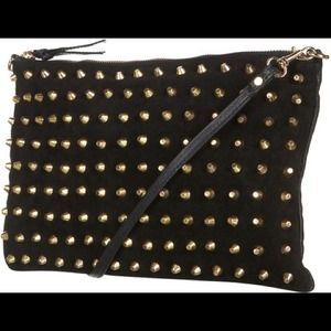 SPECIAL!⭐TopShop Gold Stud Suede Clutch⭐