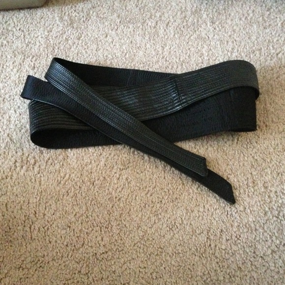 Black Kimono Belt by The Limited - M/L