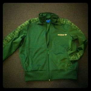 Adidas green jacket