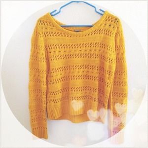 Mustard Yellow Sweater.
