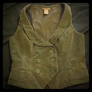 Corduroy green vest