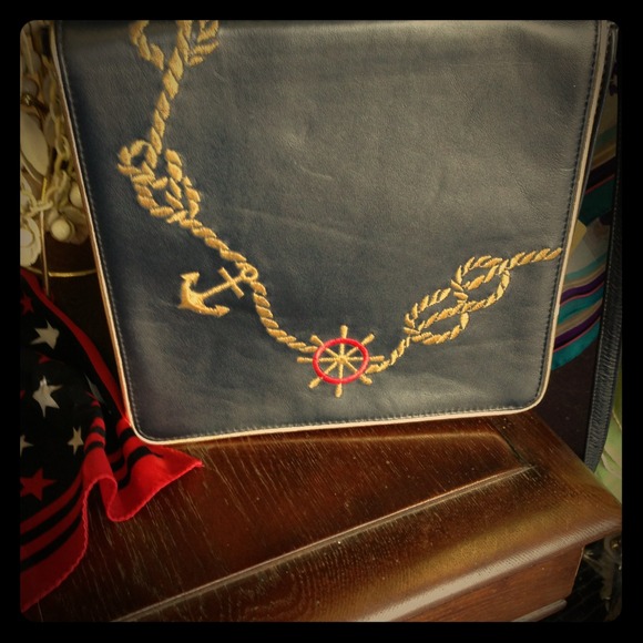 Vintage Navy Sailor Purse