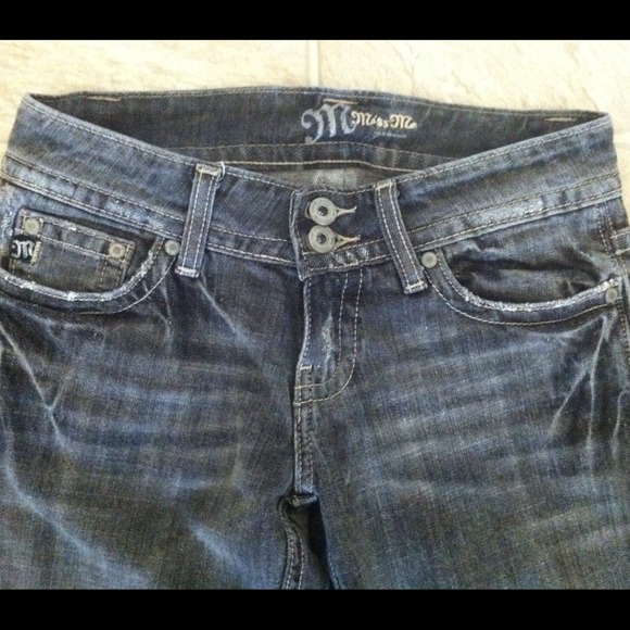 *MISS ME* Sz 26 Black Bootcut Jeans - HOT ๐โค - Picture 3 of 4
