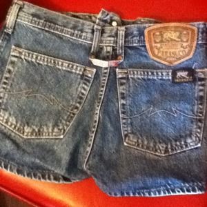 NWOT parasuco blue denim booty shorts
