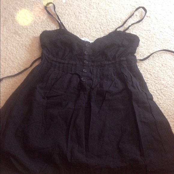 Cute top never worn! Black top with lace bottom!