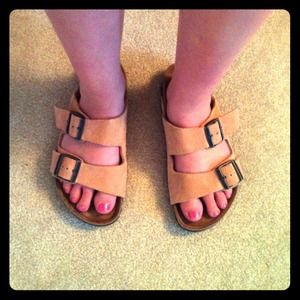 Tan Birkenstock Sandals