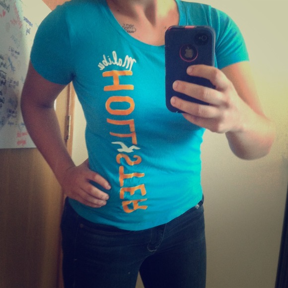 Bright blue Hollister shirt