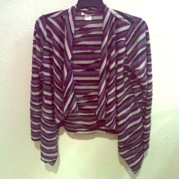 Striped Cardigan 💜 - Picture 1 of 2