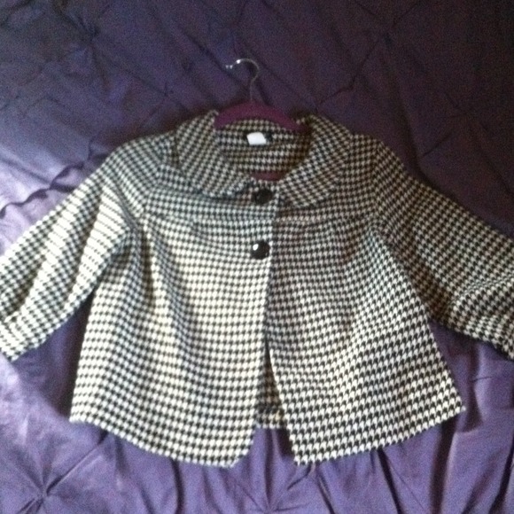 🎈Black and white waist-length dress coat🎈SALE